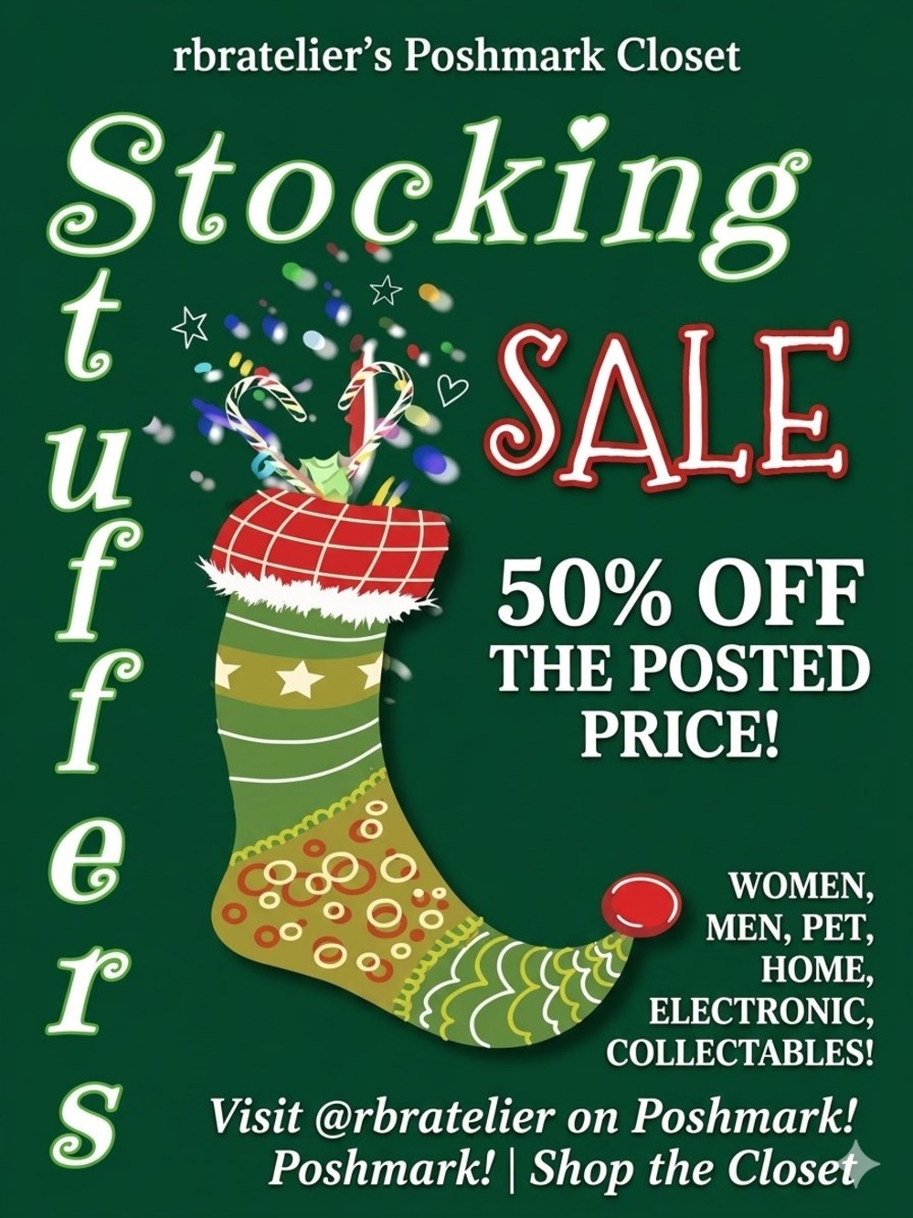 50% OFF Stocking Stuffers Sale! @rbratelier Holiday Event